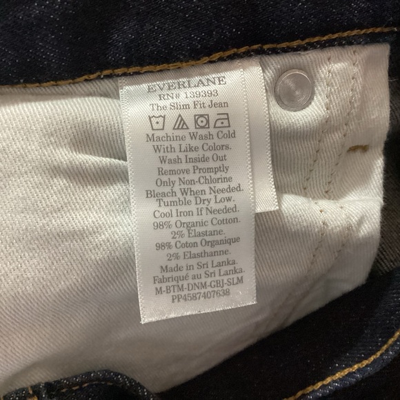 Everlane Men's The Slim Fit Jeans Size 31x30 - Picture 10 of 11